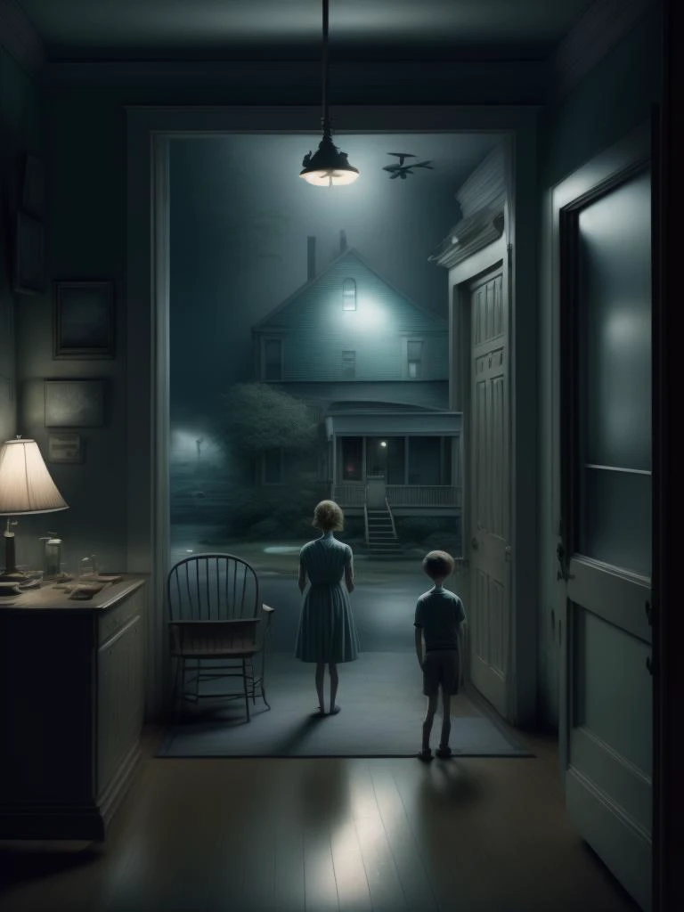 <lora:GregoryCrewdson:1>A particularly beautiful woman is a source of terror, Gregory Crewdson