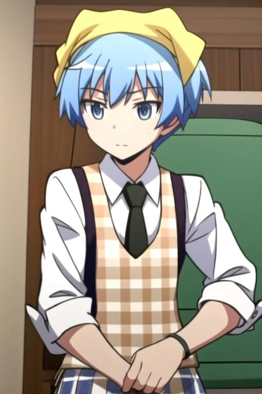 1boy, blue_eyes, blue_hair, blurry, brown_eyes, checkered, checkered_shirt, crossdressing, depth_of_field, green_hair, hairband, head_scarf, necktie, plaid, plaid_bikini, plaid_bow, plaid_bra, plaid_dress, plaid_headwear, plaid_necktie, plaid_neckwear, plaid_panties, plaid_pants, plaid_ribbon, plaid_scarf, plaid_shirt, plaid_skirt, plaid_vest, short_hair, short_twintails, twintails, unmoving_pattern, vest
<lora:NagisaShiotaR4:0.7>, NagisaShiotaR4, masterpiece, highres, ultra high res, best quality