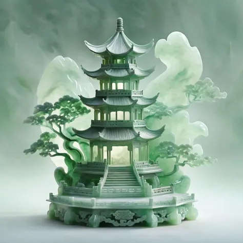 <lora:jade:0.7>,jade sculpture,a miniature of a model of an Ancient Chinese Architecture made of Jade,<lora:sdxl:1>
<lora:SDXL_Fog_Sa_May:1>,fog,
front light,cinematic light,realistic,