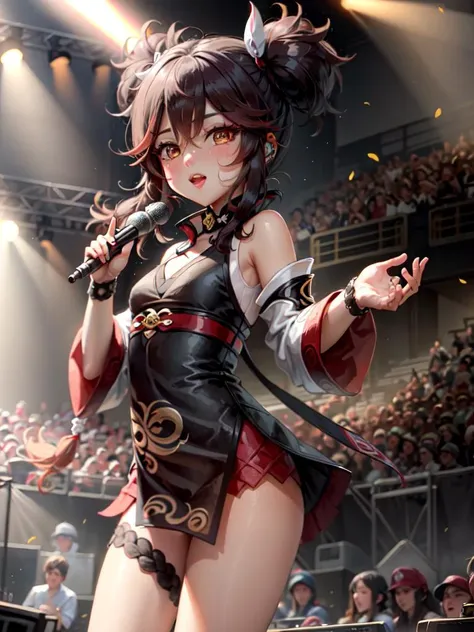 <lora:XinyanV2:.55> (concert:1.4), xinyan \(genshin impact\), twintails