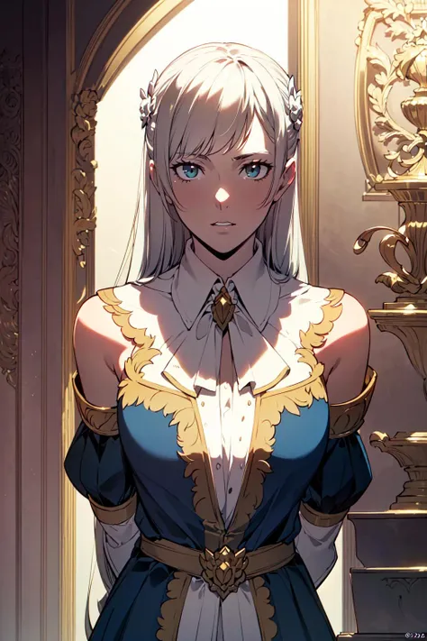 <lora:Irene:0.7> irene, formal dress, solo, upper body, looking at viewer, arms behind back, leaning forward
masterpiece, best quality, ultra-detailed, best shadow), (detailed background,fantasy), (beautiful detailed face), high contrast, (best illumination, an extremely delicate and beautiful), ((cinematic light)), colourful, hyper detail, dramatic light, intricate details, depth of field