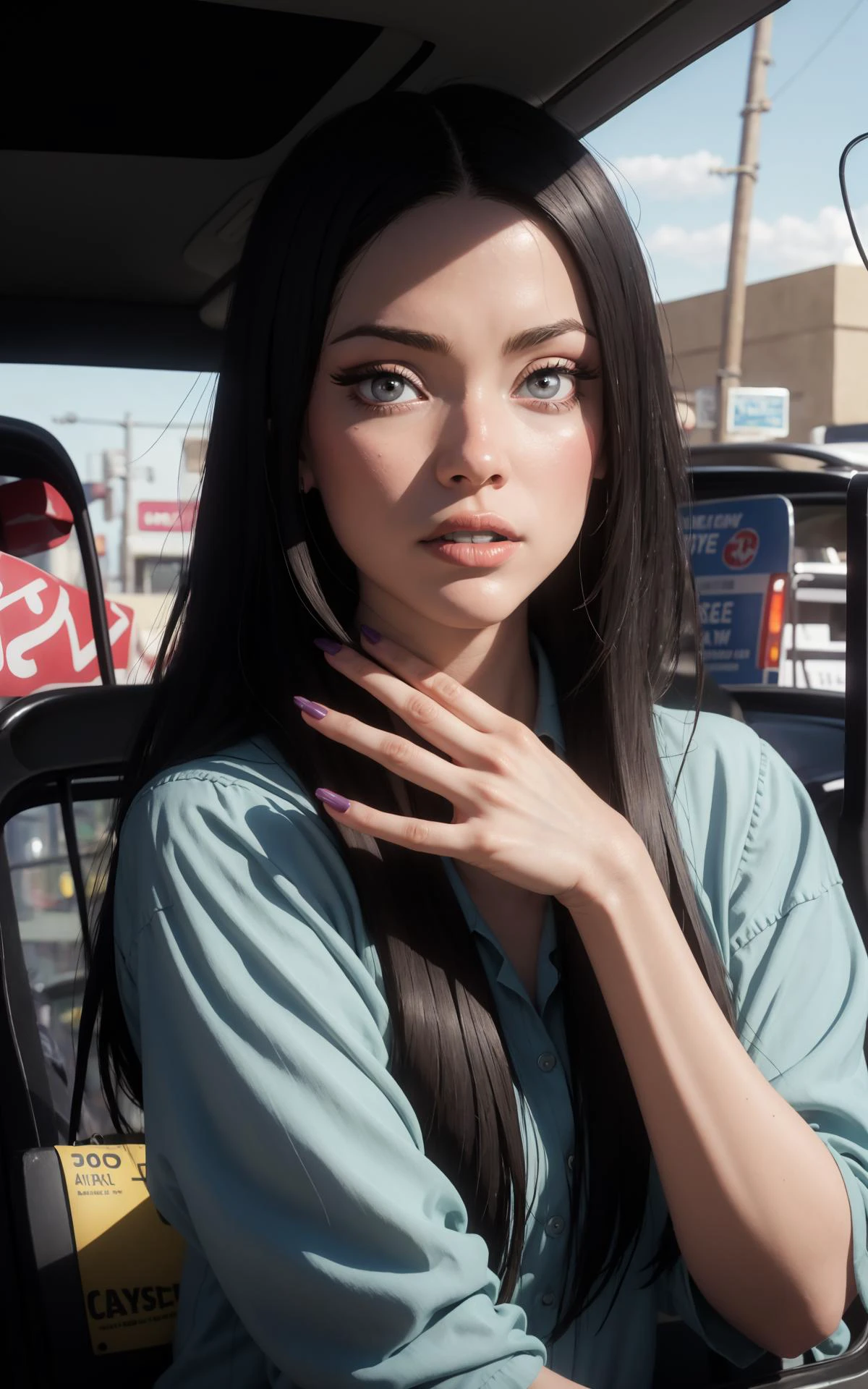 lady, street, outdoor, sunny, casual, very long hair, shy, city, <lora:chara_SonoBisqueDoll_KitagawaMarin_v1:0.8>, realistic reflection, realistic caustics, beautiful detailed, (detailed eyes), (detailed facial features), cinema light, particles, severe wind, (extreme detailed illustration), long eyelashes, best quality, ultra highres, depth of field, caustics, Broad lighting, natural shading, (upper body)