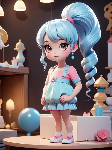 8k, masterpiece, highly detailed, girl, <lora:n15g_aio_hairstyles-1.0:0.8>, mega side ponytail, drill hair, chibi