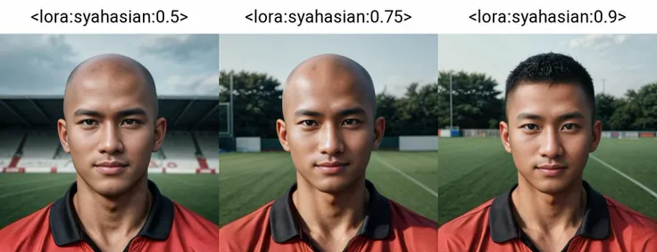 masterpiece, best quality, highres, realistic, handsome, photogenic, masculine, (big muscles),<lora:syahasian:0.5>, a portrait photo, face of syahnk as a (dark tanned skin:1.4) athletic jock bulging with huge pectorals, in the middle of soccer field, with his smirking dumb face view the viewer, (he is bald or shaved head),<lora:add_detail:1>,HDR, octane, 8k, dinamic light,studio light,high detailed skin,high detailed face,DSLR,high quality, film grain, Fujifilm XT3,skin pore