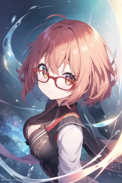 1girl, solo, <lora:Mirai:0.5>, kuriyama_mirai, glasses, red-framed_eyewear, short_hair, (extremely detailed), detailed hair, best resolution, best quality, ((medium breasts)), best resolution, best quality, (Masterpiece), extremely detailed face, Original Character, perfect lighting, best colors, colorful, beautiful, fine detail, ultra high resolution, Natural Volumetric Lighting And Best Shadows, Deep Depth Of Field, (Highest Quality, Amazing Details:1.4)