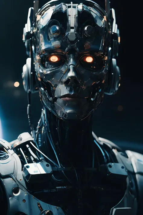 (best quality, masterpiece),Detailed,1boy,astronaut,complex portrait of a sci-fi Borg floating in outer space,nebula,galaxy,Looking forward,(cybernetic limb:0.7),<lora:add_detail:0.3>,<lora:GlassTech:0.5>,<lora:CyberWorld:0.5>,