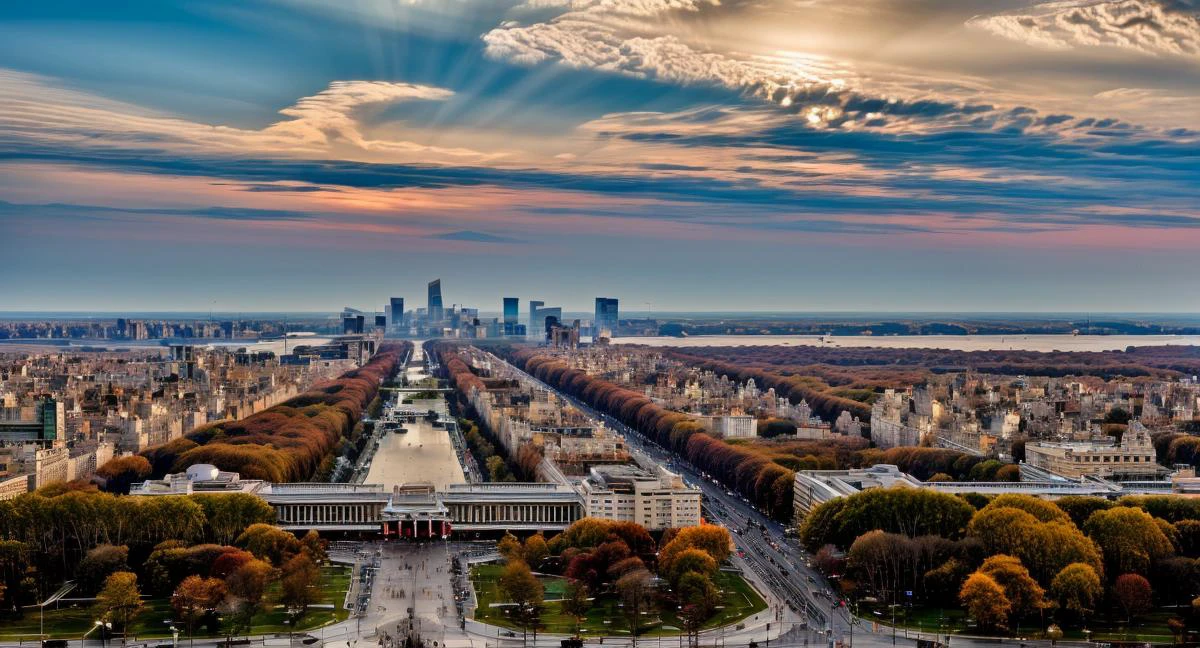 (masterpiece:1.3), (best quality:1.2), chiaroscuro,
( Unreal Engine, CGI render, Hyperdetailed, Americana, scenery, city, vivid colors, buildings, train station, mall, central park, residential complex, promenades, wide boulevards, courtyards, realistic, aerial view of modern megacity, skyscraper, magnificent architecture, ),
ultra high quality model, 8k Ultra HD, perfect composition, beautiful detailed intricate insanely detailed octane render, 8 k photography, soft natural volumetric cinematic perfect light, perfect depth of field shot, ray tracing, photometry, beautiful,
(uploaded and trending on imgur, pixiv, furaffinity, pinterest, e621, inkbunny, tumblr, playground, deviantart, artstation, ),
(in the style of and art by midjourney, greg rutkowski, raphael, Frank Lloyd Wright, James Gurney, Thomas Kinkade, ),
<lora:AmericanaArchitecture:0.85><lora:more_details:0.65> <lora:YQ_MaterialEnhancer_:0.35>