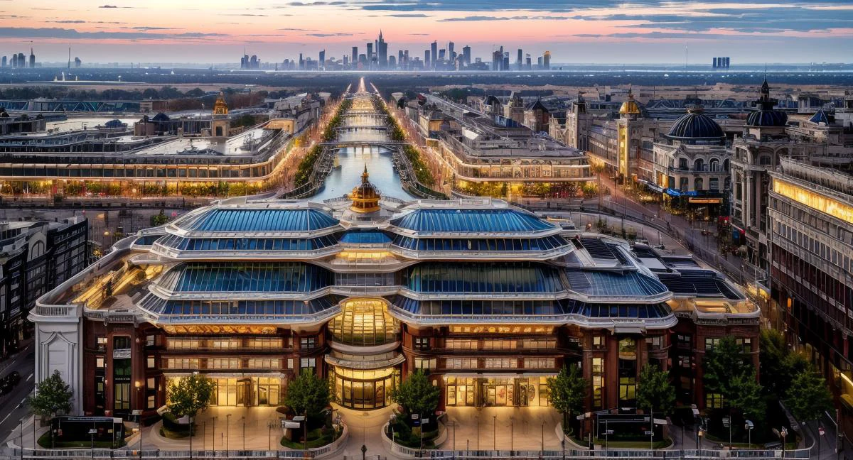 (masterpiece:1.3), (best quality:1.2), chiaroscuro,
( Unreal Engine, CGI render, Hyperdetailed, Americana, scenery, city, vivid colors, buildings, dense area of the city, mall, canals, resplendent park areas, residential area, city center, metropolis, aerial view, realistic, modern megacity, skyscraper, magnificent architecture, ),
ultra high quality model, 8k Ultra HD, perfect composition, beautiful detailed intricate insanely detailed octane render, 8 k photography, soft natural volumetric cinematic perfect light, perfect depth of field shot, ray tracing, photometry, beautiful,
(uploaded and trending on imgur, pixiv, furaffinity, pinterest, e621, inkbunny, tumblr, playground, deviantart, artstation, ),
(in the style of and art by midjourney, greg rutkowski, raphael, Frank Lloyd Wright, James Gurney, Thomas Kinkade, ),
<lora:AmericanaArchitecture:0.85> <lora:more_details:0.85> <lora:YQ_MaterialEnhancer_:0.85>