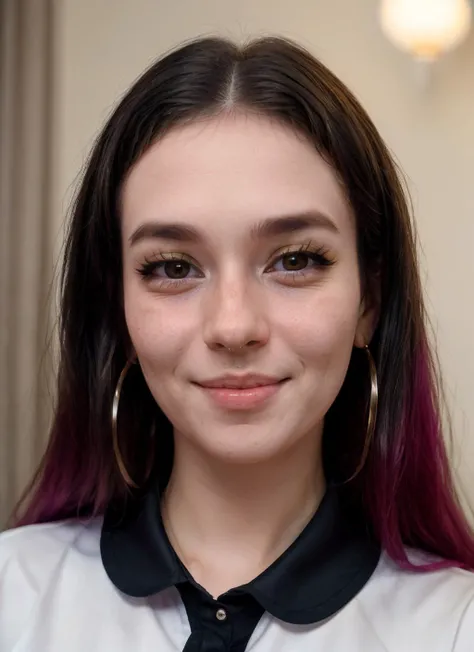 (closeup) portrait photo of natal13st0ne, (sharp focus:1.2), (beautiful face:1.1), detailed eyes, (smile:0.7), (wearing uniform). cinematic lighting, depth of field. 4K, HDR <lora:natal13st0ne:0.8>