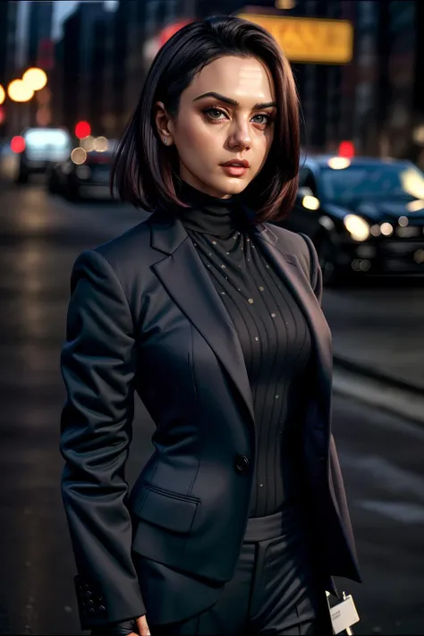 <lora:add_detail:1>, <lora:GoodHands-vanilla:1>,pr33t1, wearing a black suit with a black turtleneck, <lora:preeti-05:1>,sharp focus, 35mm, epic character composition, natural lighting , subsurface scattering, bokeh, f2, film grain, <lora:LowRA:0.4>, dark theme
