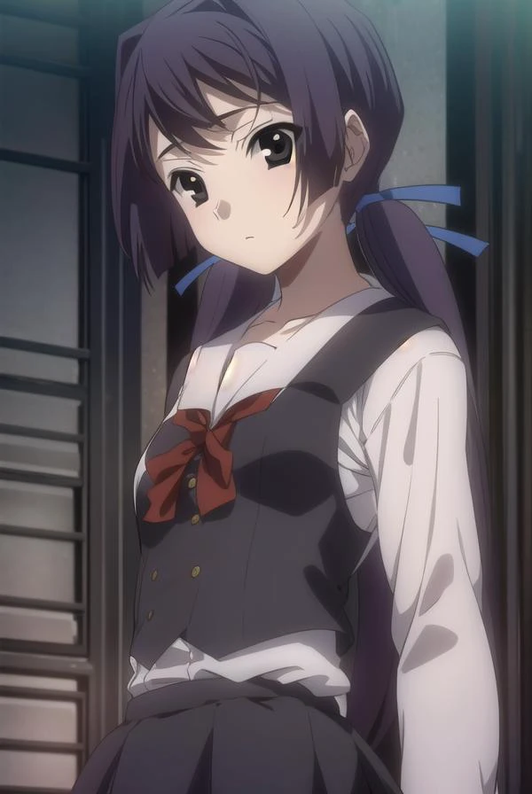 rokakitsuregawa, <lyco:rokakitsuregawa-lyco-nochekaiser:1>,
roka kitsuregawa, long hair, (black eyes:1.5), twintails, purple hair,
BREAK skirt, thighhighs, ribbon, school uniform, black thighhighs, zettai ryouiki,
BREAK looking at viewer,
BREAK outdoors,
BREAK <lora:GoodHands-vanilla:1>, (masterpiece:1.2), best quality, high resolution, unity 8k wallpaper, (illustration:0.8), (beautiful detailed eyes:1.6), extremely detailed face, perfect lighting, extremely detailed CG, (perfect hands, perfect anatomy),