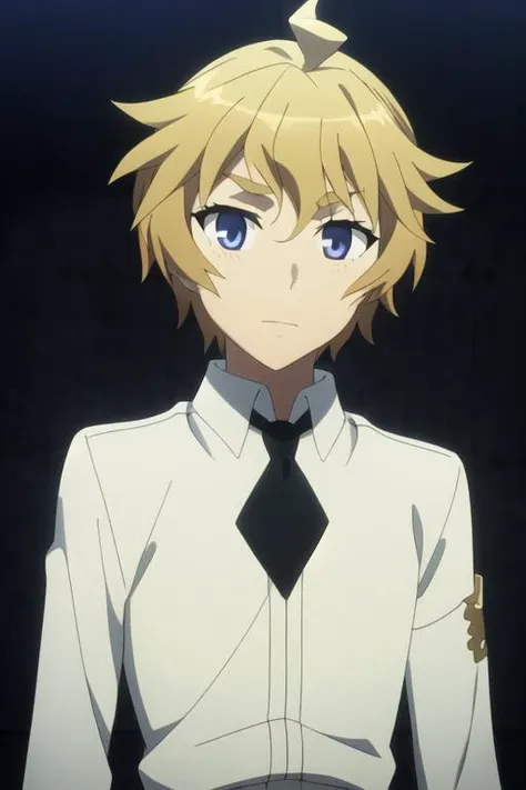 masterpiece, best quality, high quality, 1boy, solo, male focus, looking at viewer, upper body, <lora:frain_yggdmillennia_roche:0.84>, frain_yggdmillennia_roche, blonde hair, <lora:animemix_v3_offset:0.85>