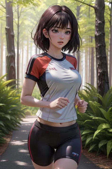 <lora:add_detail:0.5> <lora:copax_charm_eu:0.2> (1girl,3d, photorealistic,masterpiece, best quality,ssao shadows,ambiant occlusion,skin indentation,sub surface scattering),
QuioLing, gym outfit, jogging in forest
<lora:QuioLing:0.5>