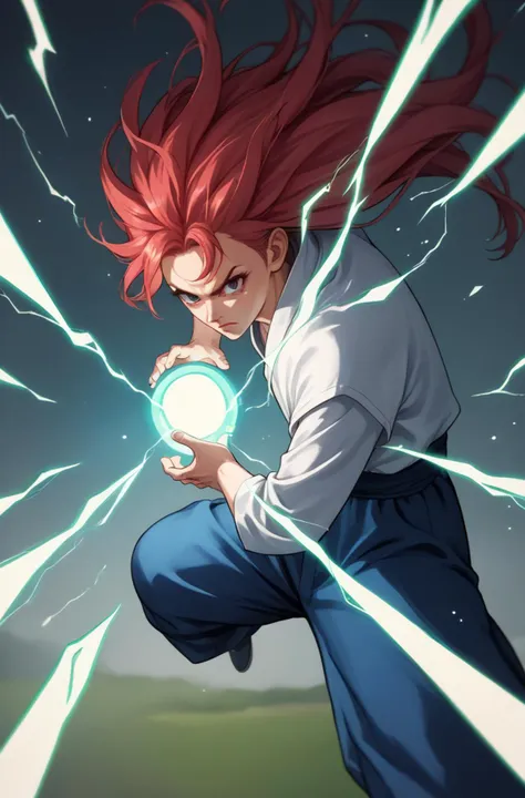 score_9, score_8_up, score_7_up, source_anime,    <lora:kamehameha charge stance:0.9> charge stance, kamehameha charge stance, energy ball, aura, electricity, 1girl, long hair, floating hair