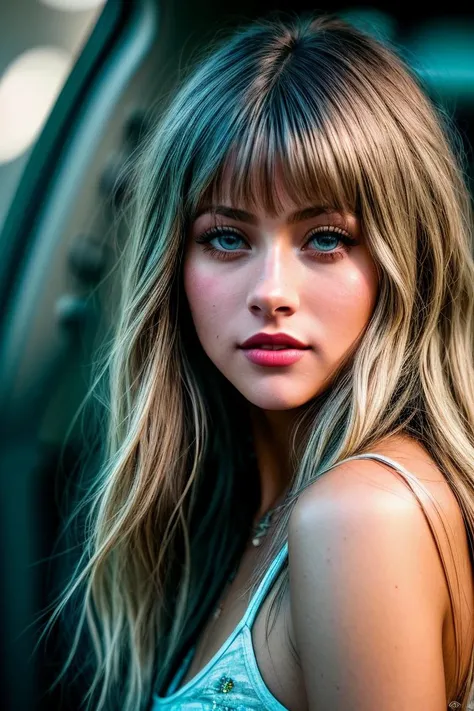 photo of beautiful (l3x1dr3w:0.99), a woman in (the walking dead surrounded by zombies and zombies:1.1), perfect hair, wearing Rhodamine Red (flower trim:1.1), (smiling:1.1), (glossy lips, painted lips), modelshoot style, (extremely detailed CG unity 8k wallpaper), professional majestic (photography by massimo vitali:1.1), (Canon EOS M50 Mark II Mirrorless Camera), 24mm, exposure blend, hdr, faded, extremely intricate, High (Detail:1.1), Sharp focus, dramatic, soft cinematic light, (looking at viewer), (detailed pupils), (upper body), 4k textures, elegant, ((((cinematic look)))), soothing tones, insane details, hyperdetailed, low contrast