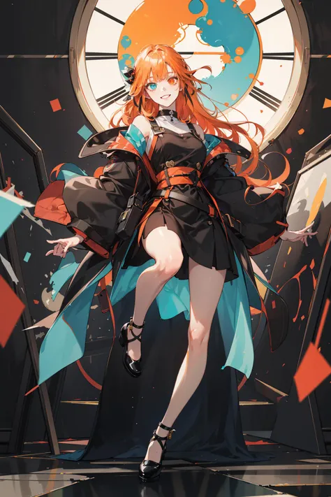 (absurdres, highres, ultra detailed, masterpiece, best quality), full body, dutch angle, finely detailed eyes and detailed face, intricate details, complex background, cinematic lighting, 1girl, solo, fringe hair, orange hair, heterochromia, depth of field, from directly below, dynamic angle, smile, (album cover)
mecha, regular, stylish pose, window art, glass painting, transparent designs, colorful patterns, light-filled displays, creative installations, temporary creations, stone sculpture, carved figures, timeless elegance, skilled craftsmanship, natural materials, enduring beauty, historic art form
glitch art, digital distortion, pixelated fragments, data corruption, colorful noise, visual chaos, contemporary aesthetics, enamel art, glass-like surface, vibrant colors, glossy finish, reflective textures, rich pigments, fluid forms