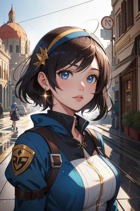 1girl, (by Jean-Jacques Avril I:0.9) and (Simone Bianchi:0.7) and (Johnnie To:0.9) and (Jordan Grimmer:0.7) , portrait art, professional 3d blender render, lush city street and Gravity well in background, surreal, upper body shot of a ([Chickadee:The Sistine Chapel:2]:1.3) , the Chickadee is very Moist and Cozy, at Labyrinthine cityscape, Hazy conditions, shallow depth of field, Sketch, Suffering, Pixel Art, loop lighting, macro lens, CineColor, glimmering transformation, layered textures, arthouse, trending on CGSociety