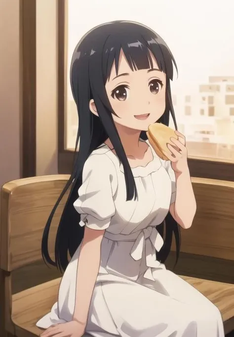 (Photo:1.3), highdetail, <lora:Yui:0.8>, Yui, solo, smile, eating sandwish, (acclaimed, alluring, captivating, exciting, gorgeous, striking:1.3), beautiful, (highly detailed, high quality:1.3)
