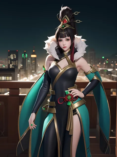 (8k, best quality, masterpiece:1.2), (realistic, photo-realistic:1.37), ultra-detailed,
A detailed portrait of 1 girl 21 year old girl, fantasy character, blue eyes, tosca hair color, detail face, pale skin, face facing the camera, wearing queen costumes, zodiac suit. The scene is illuminated with professional lighting, photon mapping, and radiosity, with Tetsuya Nomura Style and a zodiac feel, gemini cosplay, zodiac gemini vibes. In the dark forest river terrible background with blur or bokeh effect, neon details, realistic light.
