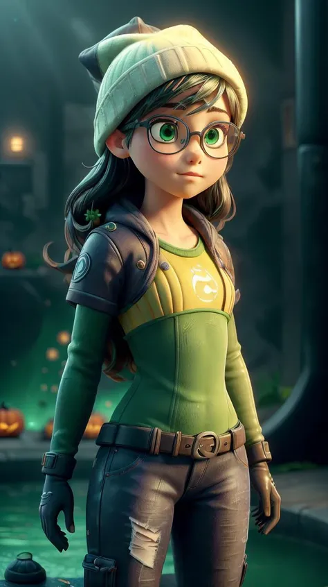 a profesional picture of 1 girl, AS-YoungV2  , (small breasts:1.3) ,astetic beauty, <lora:dokkaebi:0.69> dokkaebi, dkdef, glasses, beanie, fingerless gloves, body armor, pants  on midnight , swimming in a pool , angry  realistic ,perfect quality,best quality,ultrasharp,ultradetailed,perfect quality,masterpiece,intricated details,  focus on character <lora:add_detail:0.4> hotify, <hypernet:sxzBloom_sxzBloom:0.4> , extremally detailed, SkinPerfection_NegV15 <lora:halloweenTech:0.6> halloweentech , scifi, supernatural green, spooky , detailed skin, raw