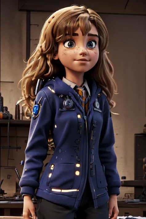 (masterpiece, best quality), intricate details,
<lora:Unholy:0.6> sp3ct4,sc3pt4 style, mechanical arms, cybernetics,cyborg, sci-fi machinery,
<lora:fongletsHermioneGranger_v11:0.8> Hermione Granger,