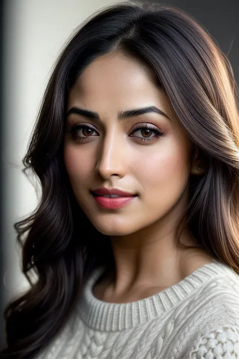 beautiful woman (Y4m1G4ut4m:.99), beautiful hair , ((portrait)), (closeup:1.2), ((from the waist up)), ((( An interactive science museum, featuring cutting-edge exhibits and immersive virtual reality experiences :1.2 ))), natural skin texture, ((red lips)), (( Cable knit sweater and skirt :1.2)), 24mm, 4k textures, soft cinematic light, adobe lightroom, photolab, hdr, intricate, elegant, highly detailed, sharp focus, ((((cinematic look)))), soothing tones, insane details, intricate details, hyperdetailed, low contrast, soft cinematic light, exposure blend, hdr, faded, now, ("I've got a bad feeling about this.":1.1)