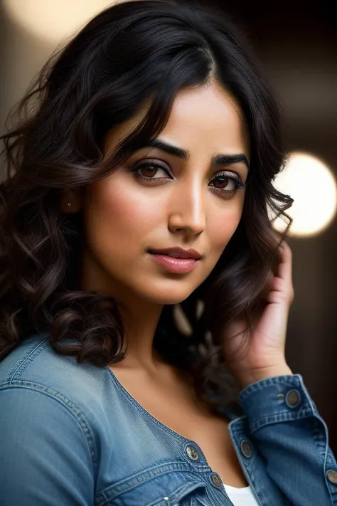 beautiful woman (Y4m1G4ut4m:.99), beautiful hair, (( Spiral curls))  , ((portrait)), (closeup:1.2), ((from the waist up)), (((  The Palace of Dreams :1.2 ))), natural skin texture, ((perfect makeup:1.2)), ((  Square neck top and jeans :1.2)), 24mm, 4k textures, soft cinematic light, adobe lightroom, photolab, hdr, intricate, elegant, highly detailed, sharp focus, ((((cinematic look)))), soothing tones, insane details, intricate details, hyperdetailed, low contrast, soft cinematic light, exposure blend, hdr, faded, now, ("I've got a bad feeling about this.":1.1)