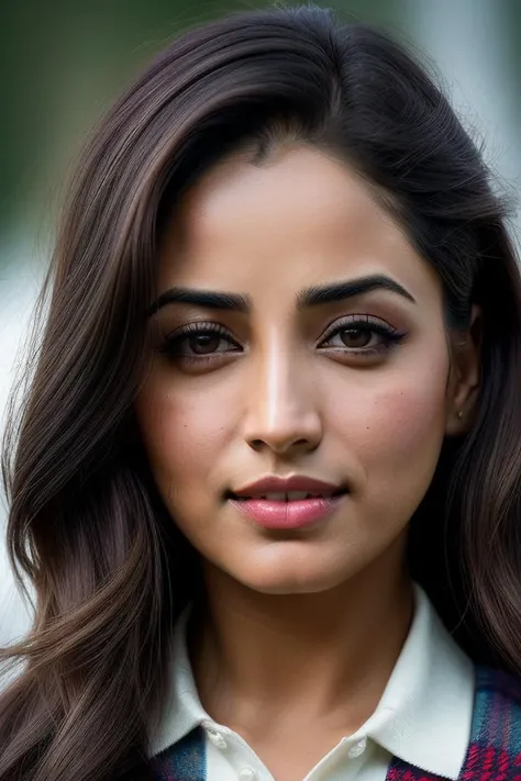 beautiful woman (Y4m1G4ut4m:.99), beautiful hair , ((portrait)), (closeup:1.2), ((from the waist up)), ((( A modern floating marine education and rehabilitation center, providing educational programs and rehabilitating marine animals :1.2 ))), natural skin texture, ((red lips)), (( Plaid shorts and a polo shirt :1.2)), 24mm, 4k textures, soft cinematic light, adobe lightroom, photolab, hdr, intricate, elegant, highly detailed, sharp focus, ((((cinematic look)))), soothing tones, insane details, intricate details, hyperdetailed, low contrast, soft cinematic light, exposure blend, hdr, faded, now, ("I've got a bad feeling about this.":1.1)