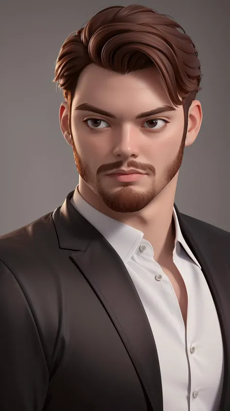 (masterpiece, best quality, highres, high resolution:1.2), 1man <lora:Ibai_v1:0.8> as toon character, detailed, realistic, brown hair, <lora:Tooneame_v2:0.7>