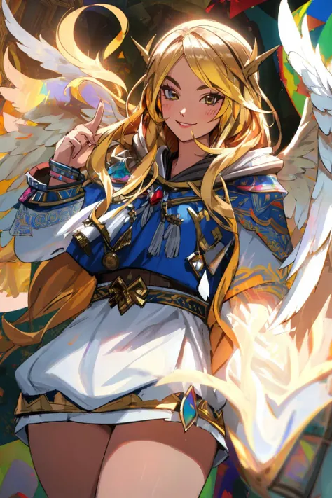 Masterpiece, absurdres, fine detail, HDR,beautiful smile, highly detailed facial features, Margot Robbie,
multicolor fabric, hoodie, a [woman|walkure] posing for a picture , wearing [walkure_armor, viking|hoodie], WINGS, viking,norse setting
 <lora:ValkHoodie:0.75>