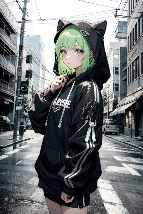 natural lighting, soft lighting, HDR (High Dynamic Range), Maximum Clarity And Sharpness, Multi-Layered Textures,(fresh and cool,bright color,cool breeze,:1.3),
perfect hands,perfect fingers,  <lora:DarkHoodies:0.8> ([hoodie|GothGal|DRK_Glam,armor]::0.55), dark armor, GothGal_hoodie