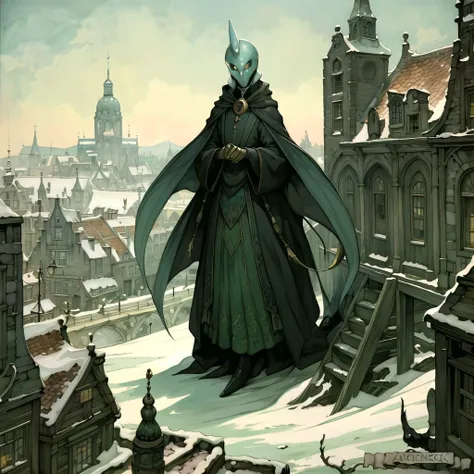 (masterpiece, top quality, best quality, official art, beautiful and aesthetic:1.2), an alien creature in a weird landscape, Anton Pieck style <lora:Anton_Pieck_Style:1.0>