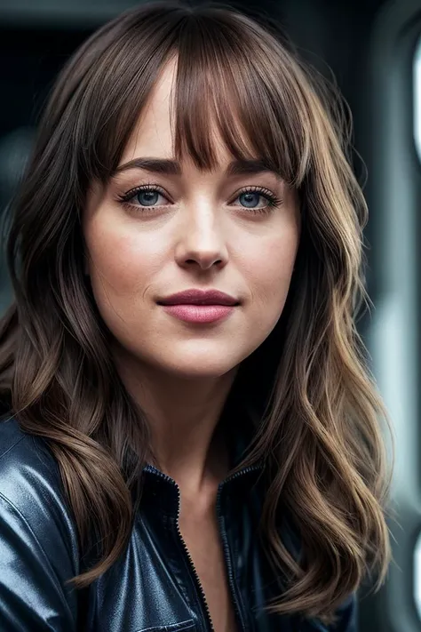 photo of beautiful (dakjohnson:0.99), a woman in a (control tower:1.1), perfect hair, wearing (jumpsuit:1.2), modelshoot style, (extremely detailed CG unity 8k wallpaper), professional majestic (photography by richard avedon:1.1), (Sony a6400 Mirrorless Camera), 24mm, exposure blend, hdr, faded, extremely intricate, High Detail, Sharp focus, dramatic, soft cinematic light, (looking at viewer), (detailed pupils), cute smile, 24mm, 4k textures, soft cinematic light, adobe lightroom, photolab, elegant, ((((cinematic look)))), soothing tones, insane details, hyperdetailed, low contrast