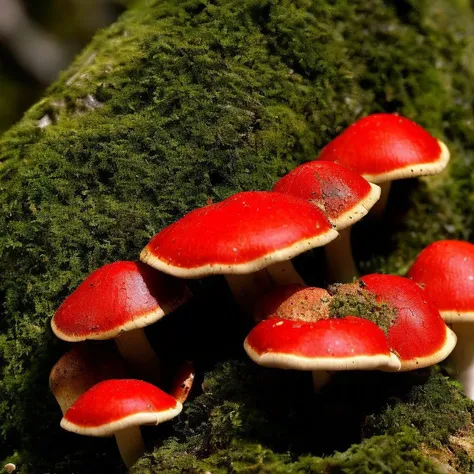 <lora:wildmushroom:1.0>, a photo of wildmushroom, highly detailed, bright lighting, photorealistic, bokeh, 8k