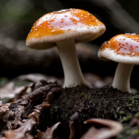 <lora:wildmushroom:1.0>, a photo of wildmushroom, highly detailed, bright lighting, photorealistic, bokeh, 8k