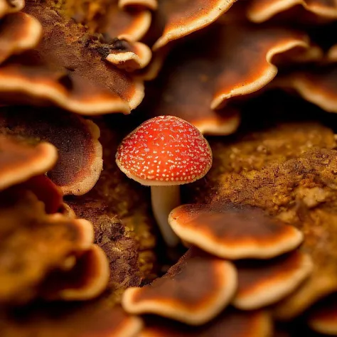 <lora:wildmushroom:1.0>, a photo of wildmushroom, highly detailed, bright lighting, photorealistic, bokeh, 8k