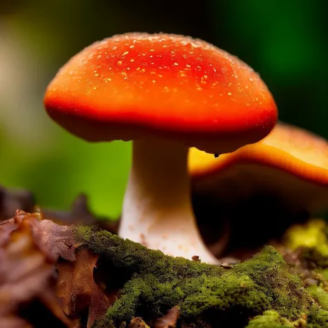 <lora:wildmushroom:1.0>, a photo of wildmushroom, highly detailed, bright lighting, photorealistic, bokeh, 8k