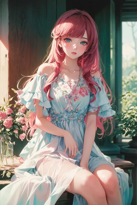 (masterpiece, incredibly absurdres, top quality, best quality, official art, beautiful and aesthetic:1.2), (1girl:1.3), extreme detailed,colorful,highest detailed,lomography, (analog photography:1.2), vibrant colors, soft focus, light leaks, dreamy atmosphere, experimental charm, nostalgic appeal