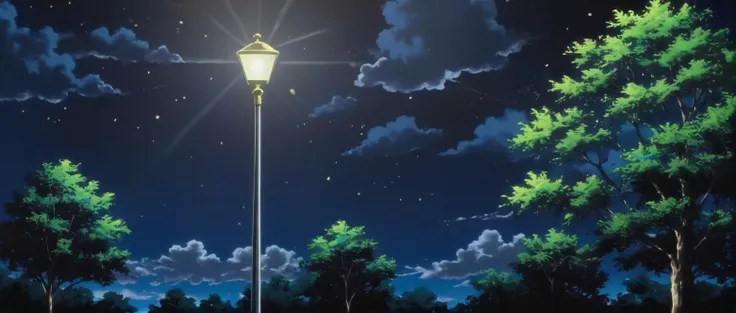 anime artwork of  <lora:Bible Black style:1>
a street light in the middle of a dark night,outdoors,sky,cloud,tree,no humans,night,cloudy sky,nature,night sky,scenery,forest,dark,lamppost eroge,anime,manga,nsfw,cartoon,Adult animation,explicit,Original video animation, Baiburu Burakku style, Bible Black style, anime style, key visual, vibrant, studio anime,  highly detailed