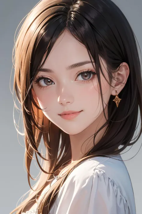1girl, 18 years old girl, purely cute girl, detailed beautiful face, large detailed brown eyes, gorgeous lips, smiling, glossy white skin, shaded face, portrait, from front, look at viewer, BREAK
(masterpiece:1.4), (best quality:1.2), RAW phot, ultra-detailed, 16k wallpaper, finely detailed, official art, subsurface scattering, golden ratio, digital painting, high-quality texture, incredibly detailed, (absurd-res, high-res, ultra detailed), huge file size, beautiful composition, sharp focus, dramatic lighting, simple gradient background,
A highly detailed close-up shot of a face, shot with a Sony Alpha 7R IV camera and a FE 90mm f/2.8 Macro G OSS lens. The photo is incredibly sharp, with exquisite details and vibrant colors, demonstrating the superior quality and precision of this top-tier camera and lens setup