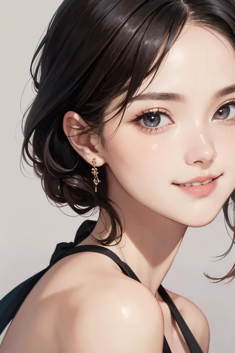 1girl, 18 years old girl, purely cute girl, detailed beautiful face, large detailed brown eyes, gorgeous lips, smiling, glossy white skin, shaded face, portrait, from front, look at viewer, BREAK
(masterpiece:1.4), (best quality:1.2), RAW phot, ultra-detailed, 16k wallpaper, finely detailed, official art, subsurface scattering, golden ratio, digital painting, high-quality texture, incredibly detailed, (absurd-res, high-res, ultra detailed), huge file size, beautiful composition, sharp focus, dramatic lighting, simple gradient background,
A highly detailed close-up shot of a face, shot with a Sony Alpha 7R IV camera and a FE 90mm f/2.8 Macro G OSS lens. The photo is incredibly sharp, with exquisite details and vibrant colors, demonstrating the superior quality and precision of this top-tier camera and lens setup
