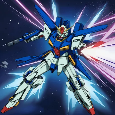 masterpiece,high quality,space,
<lora:zzgundam003:0.7>,
zzgundam,mobilesuit,
missile effect,