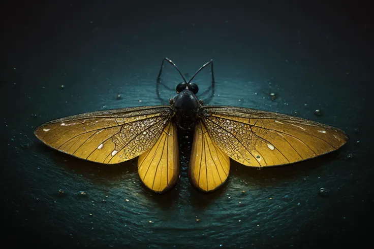 high quality,highly detailed,8K Ultra HD,ral-elctryzt water made skinny elegant firefly made of water drops,In this enchanting artwork,the very essence of water drops transforms into ral-elctryzt firefly,each droplet gracefully adorning the wings of a firefly in flight,The translucence of the water captures the delicate beauty of the ral-elctryzt firefly,as if nature has granted fleeting wings to the liquid essence,The intricate patterns formed by these electric water made fireflies evoke a sense of enchantment,their ephemeral forms suspended in time,The play of light on their wings adds a touch of magic,turning ordinary droplets into a symphony of ral-elctryzt firefly,dancing in the realm where water meets whimsical flight,by yukisakura,awesome full color, realistic, photorealistic, epiCRealism, masterpiece, best quality,