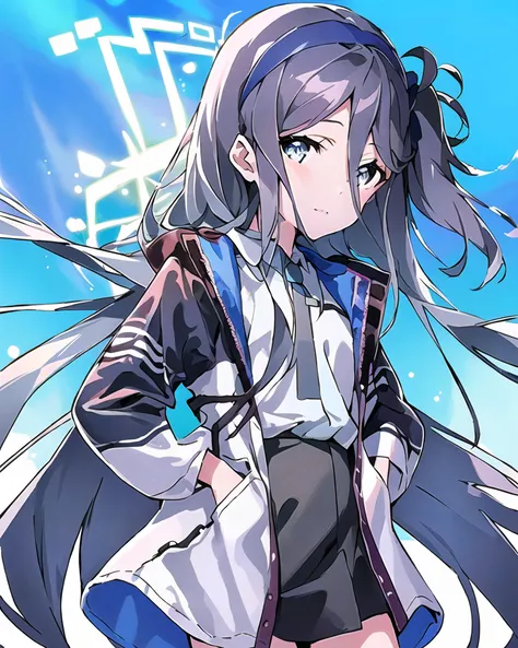 (masterpiece), (best quality),official art,
solo, 1girl, from side, (from above),
(light blue background:1.4), simple background,
<lora:Alice Tendou:1:1,0,0,0,1,1,1,1,1,1,1,1,0,0,0,0,0>,original_alice, alice_halo, (hands in pockets:1.4),
vvi\(artstyle\), vvi\(face\),vvi\(eyes\),
<lora:vividImpactfulStyleYoneyamaMai_v40hLocon:1>,