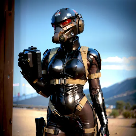 <lora:haven_trooper:1>, haven_trooper, 1girl, masterpiece, simple background, warzone in background, Nikon RAW photo,8 k,Fujifilm XT3,masterpiece, best quality, realistic, photorealistic,ultra detailed