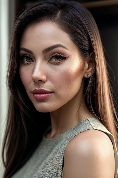 beautiful woman (EPMunMunDuTT4:.99),high ponytail , (( eye shadow:1.2)) , ((portrait)), (closeup:1.2), ((from the waist up)), ((( closet :1.2 ))), natural skin texture, (( High-waisted shorts and sleeveless top :1.2)), 24mm, 4k textures, soft cinematic light, adobe lightroom, photolab, hdr, intricate, elegant, highly detailed, sharp focus, ((((cinematic look)))), soothing tones, insane details, intricate details, hyperdetailed, low contrast, soft cinematic light, exposure blend, hdr, faded, now, ("I've got a bad feeling about this.":1.1)