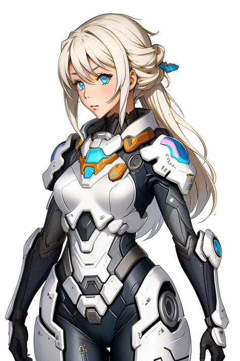 1girl,bodysuit,battleframe,<lora:Niji:1>, <lora:battleframepromax:0.7>
