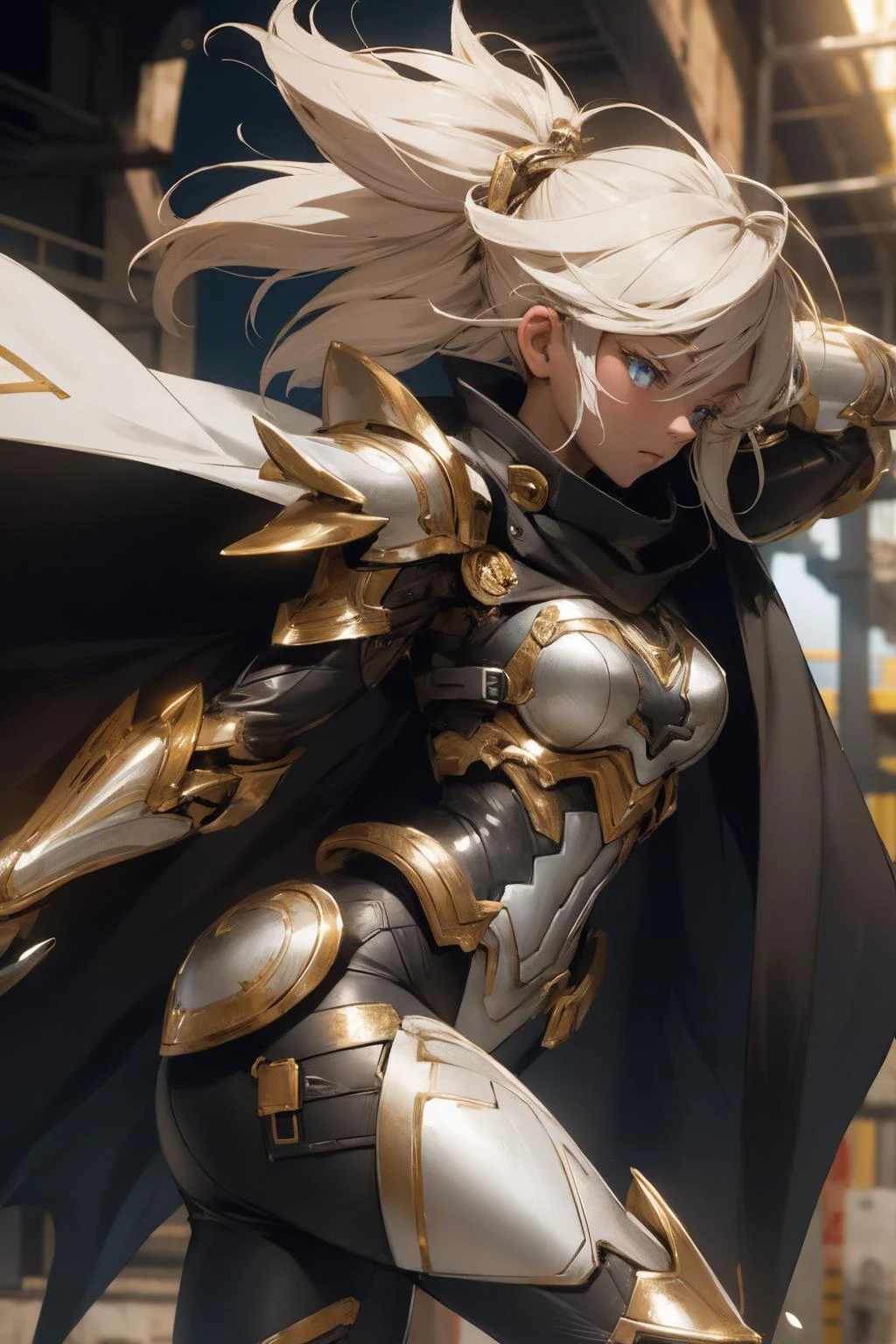 1girl, running
cyborg armor , cape
masterpiece
futuristic, glowing
<lora:nijiMecha:1>