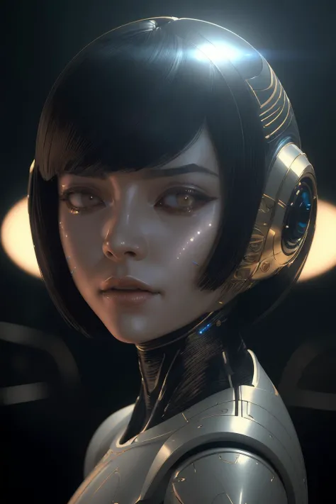 fashion brand collection, highly detailed, beautiful, masterpiece, best quality, Geometric style abstract beauty,1 girl, all body shot, approaching perfection, digital painting, artstation, concept art, illustration, white and black colors, Geometric patterns, abstract forms, Complex, surreal, latex, Liquid, rubber, Cyber, Scattered geometry, Cyber punk Full face helmet with clear Face cover, Blurry complicated background