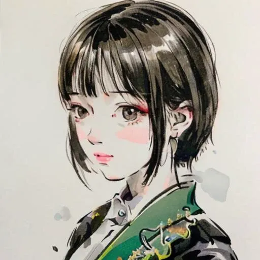 <lora:chichi_v1-000008:0.9>, (white background),
((photorealistic:1.4)), finely detail, full-body shot, detailed full body features, ((1 girl)), ((solo)), ((extremely detailed face)), chinese girl, ((short straight hair)), ((black hair, bangs)), ((green hair)), perfect lighting, masterpiece, best quality, ultra-detailed, kawaii, chest, white shirt, black short skirt, jk uniform, black long stockings, light, color, texture, detail, beauty, wonder,  colorful